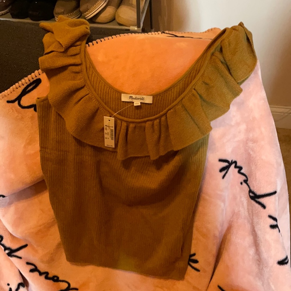 Madewell Ruffle Sweater Tank